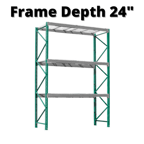 Pallet Rack Green Frames 24"