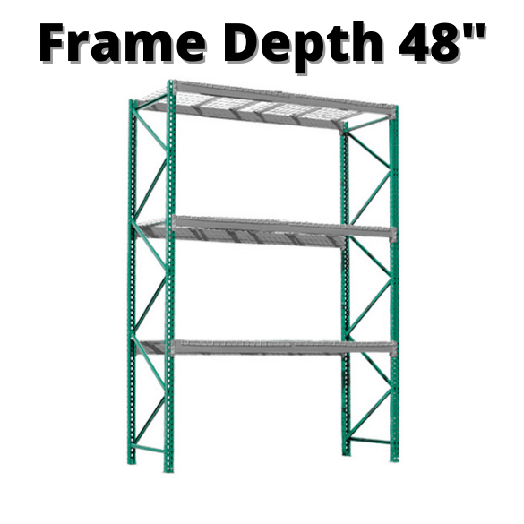 Green Flow Racking 48 Inches Pallet Rack Green Frames 48