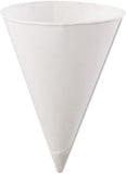 Rolled-Rim Paper Cone Cups 4.5oz (25 Bags of 200 a bag)