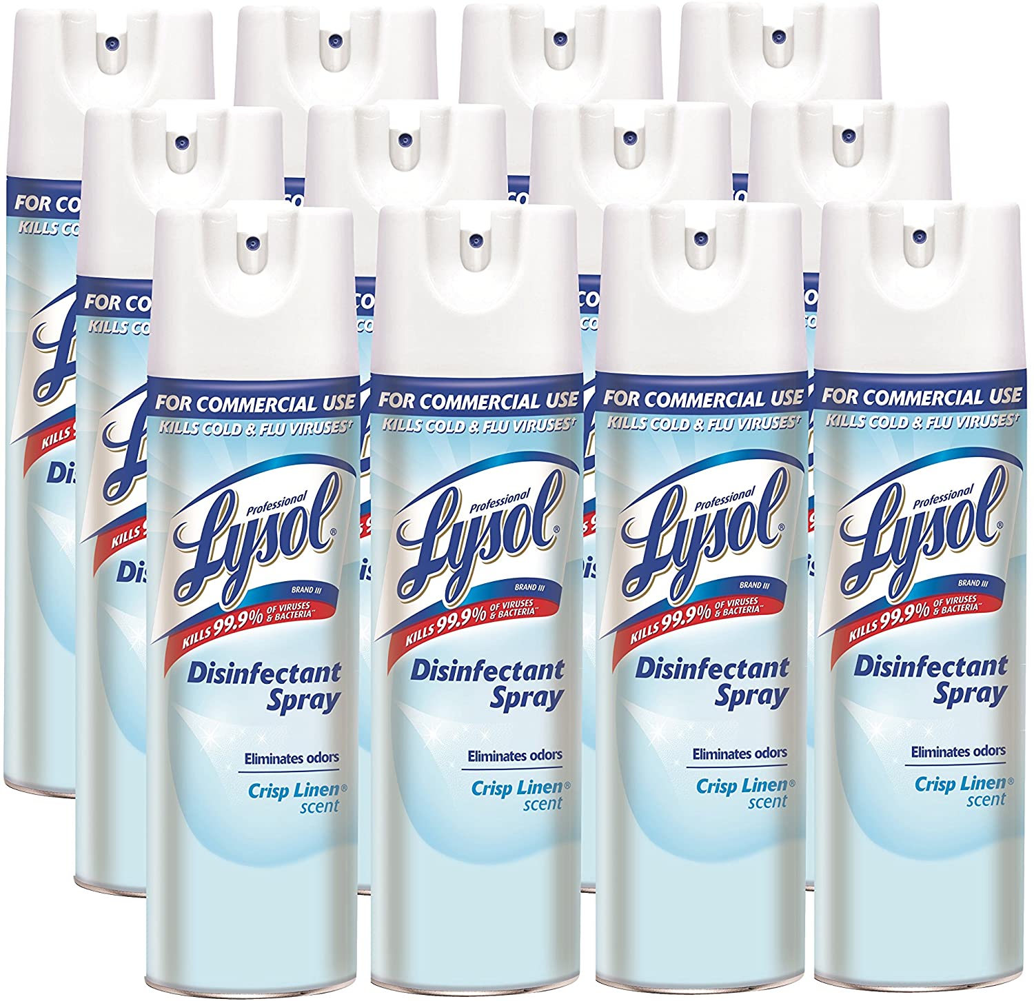 Lysol Disinfectant Spray 19oz Cans (12 Pack)